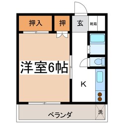 北松本駅 徒歩10分 2階の物件間取画像